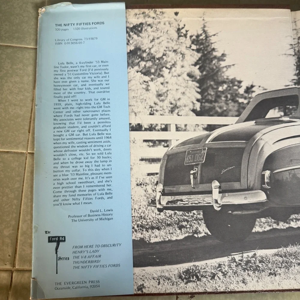 The Nifty Fifties Fords Ray Miller 1974 Hardcover Illustrated History Book